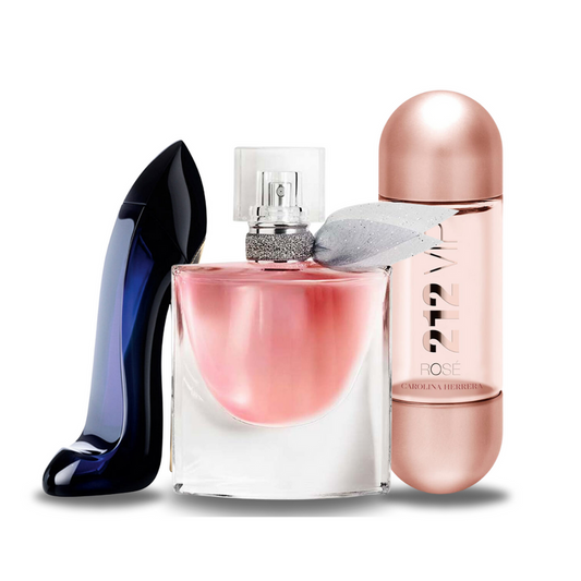 SADA 3 PARFÉMŮ GOOD GIRL, LANCOME LA VIE EST BELLE, 212 VIP ROSÉ 100ML