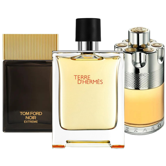 SADA 3 PARFÉMŮ TERRE D'HERMÈS, AZZARO WANTED, TOM FORD NOIR EXTREME 100ML